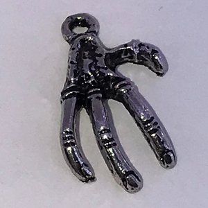 Pewter Skeletal Hand Charm